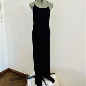 ASOS Long Black Strappy Maxi dress size 12